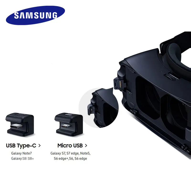 Gear VR 5.0 3D Glasses Samsung VR 3D Box For Samsung Galaxy S8 S8+ Note7 Note 5 S7 S9 Smartphones With Bluetooth Controller
