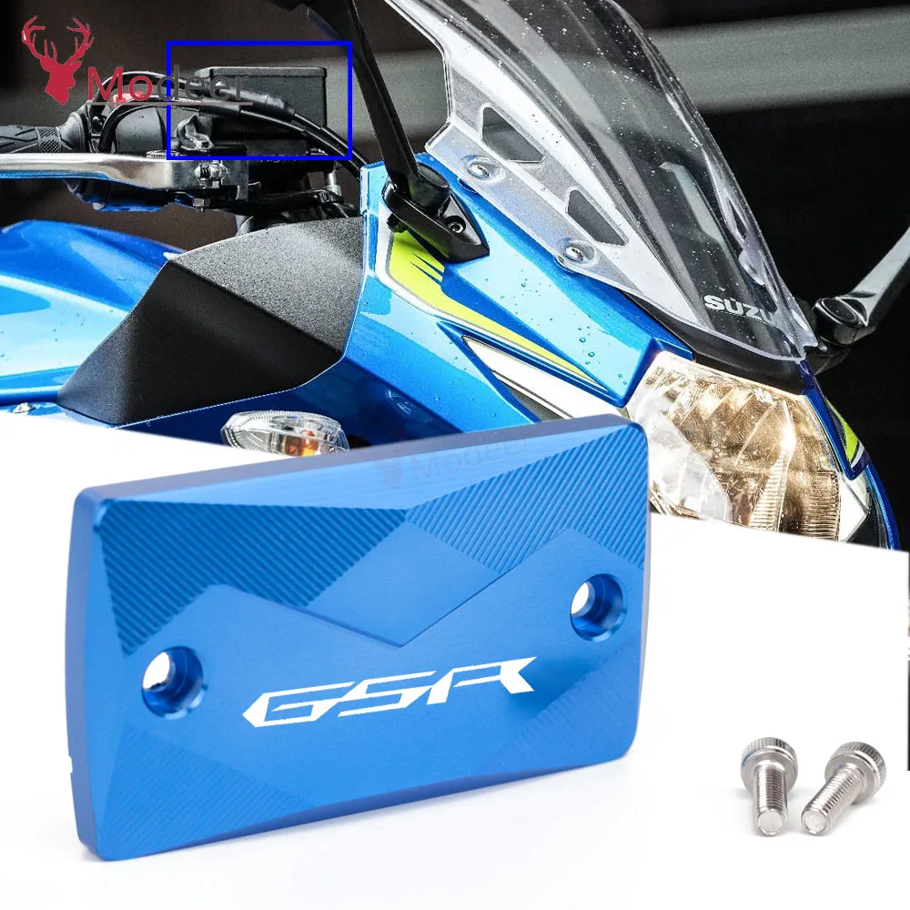 

CNC Accessories Motorcycle Front Brake Fluid Reservoir Cap Cover For Suzuki GSR750 GSR 750 2011 2012 2013 2014 2015 Motorbikre
