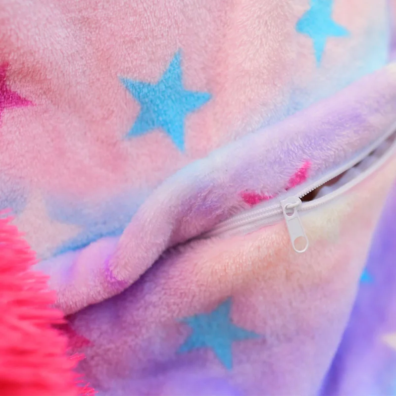 Winter Unisex Unicorn Pajamas Kigurumi Animal Rainbow Pyjamas women Adult onesies Cosplay Flannel stitch Onesie Sleepwear 2019