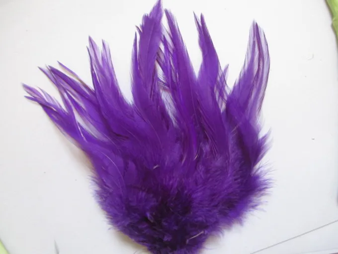 Sale 1000pcs beautiful purple feather decorations Size 4.5 inches/10