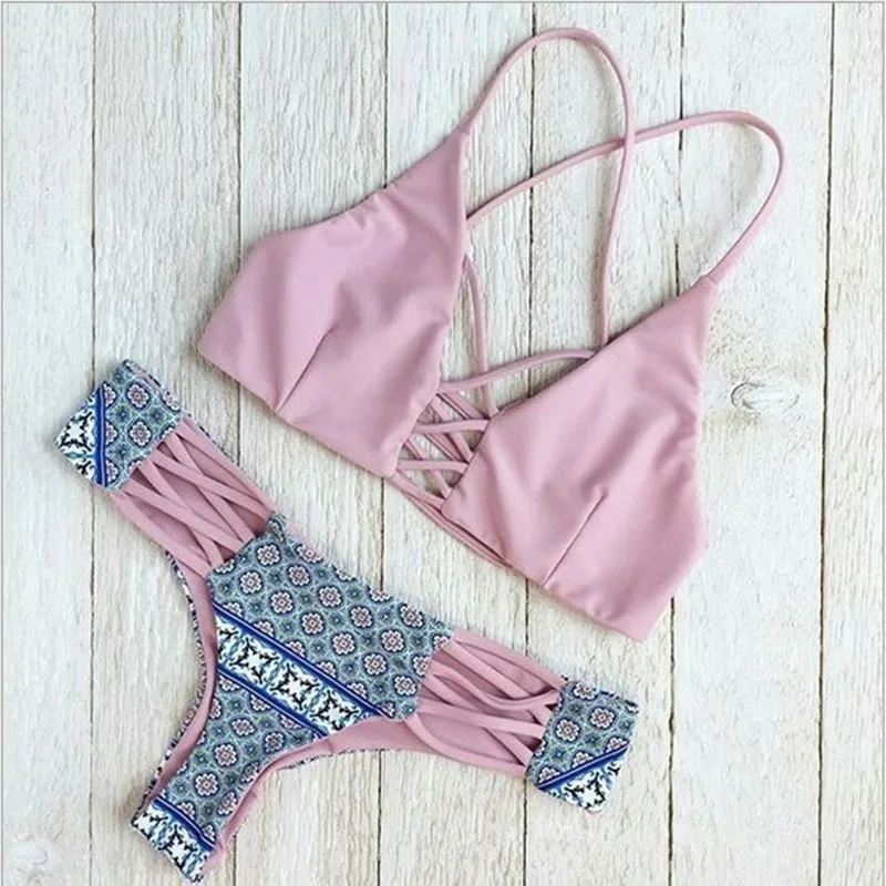 Sexy Bikini push up Swimsuit Beach Swimwear Women Mayo Biquini Bikinis mujer Banador Stroj Trikini Maillot de bain Badpak
