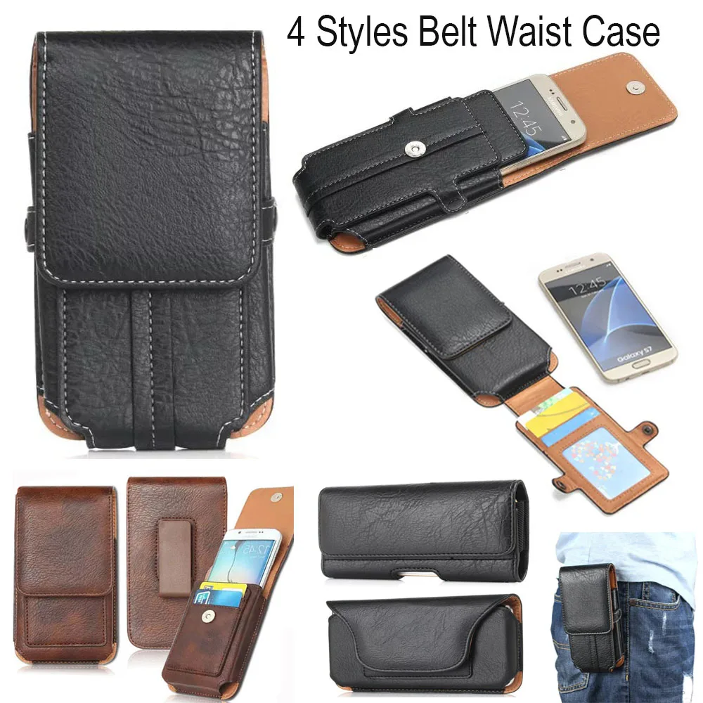 

4 Style,TOP Quality Belt Waist Sports Bag Horizontal+Vertical Mobile Phone Case+Card Pocket For ASUS ZenFone 4 Max (ZC554KL) 5.5
