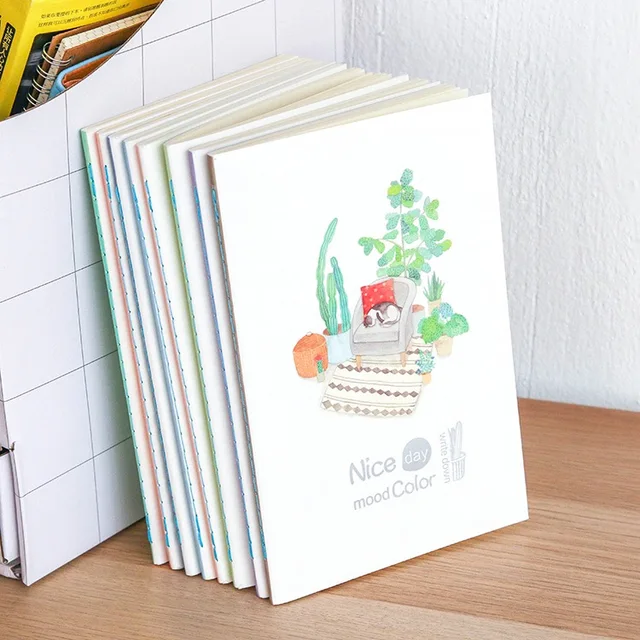 Nice Day Mood Color Notebook Kawaii School Diary And Journals Nice Day Mood Color Notebook Kawaii School Diary And Journals Supplies Stationery 034