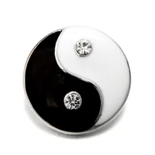 Новая 20 шт металлическая масляная живопись Тай Чи якорь застёжка, бусинка 18 мм браслет с защелкой браслет для женщин и мужчин