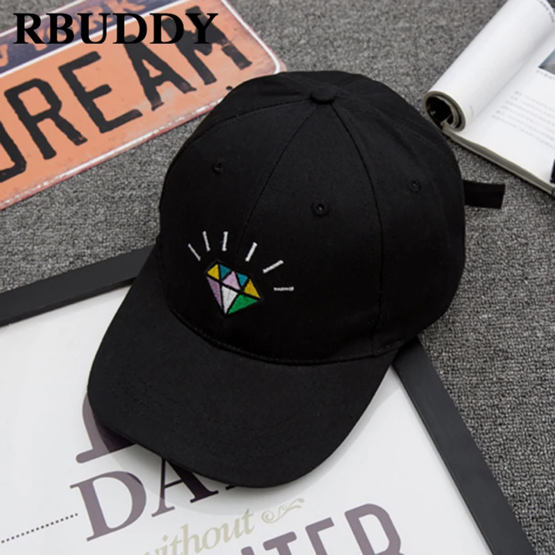 RBUDDY 2020 однотонные милые бейсболки с бриллиантами в стиле хип хоп Snapback хлопковая