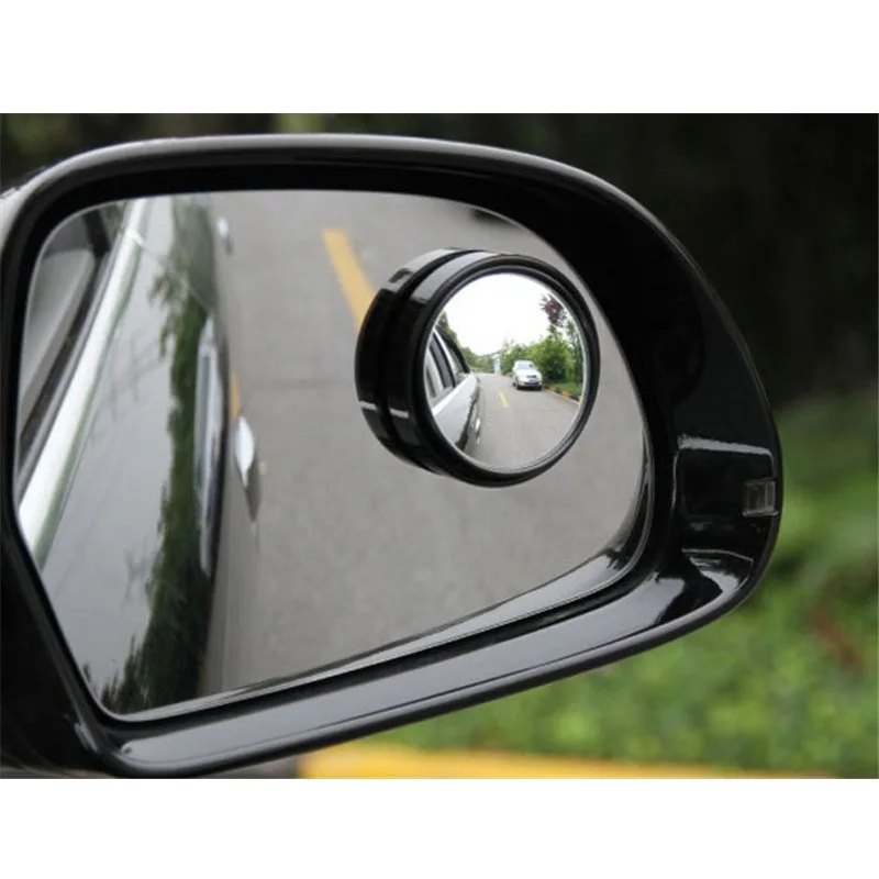 2 шт. 360 градусов Rotable без оправы Универсальный Широкий угол круглое зеркало для слепого пятна автомобиля заднего вида выпуклое зеркало для безопасности парковки#30