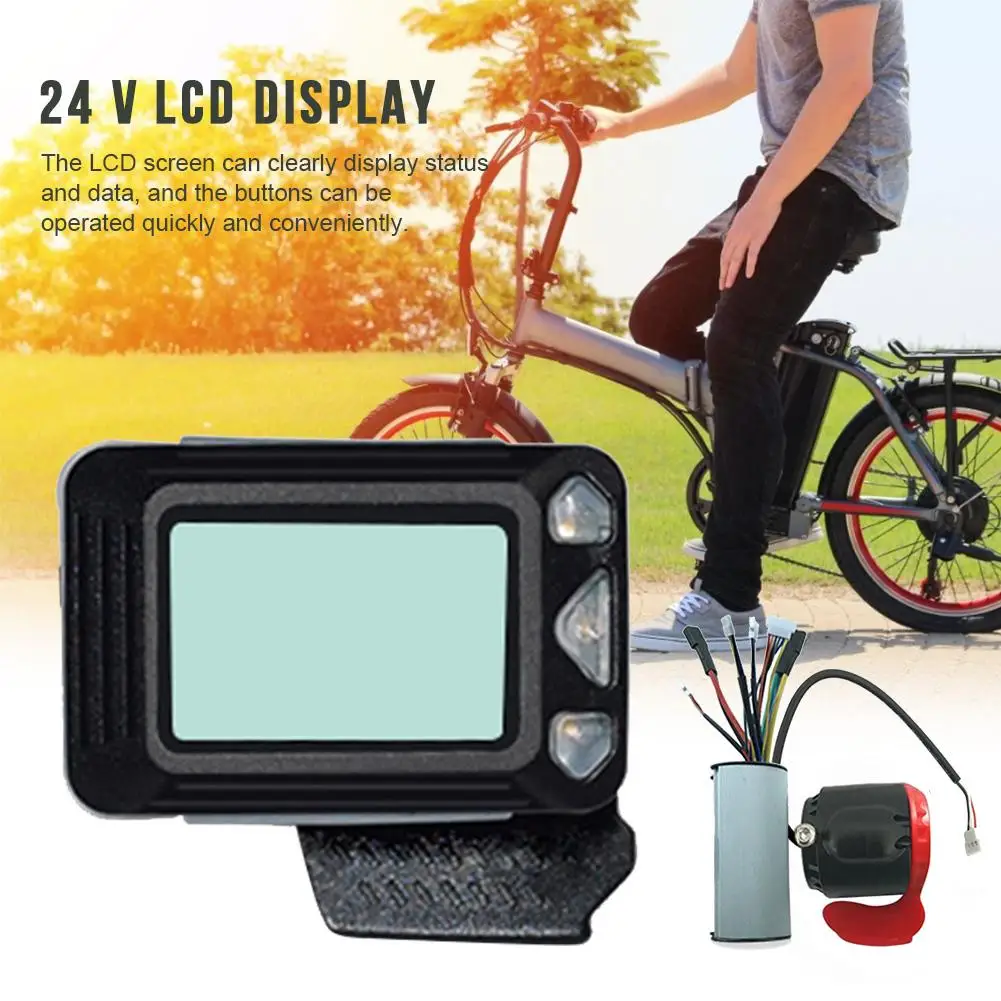 Best Ebike Controller Brake LCD Display 24V 250W Carbon Fiber Electric Scooter Controller Brushless Motor Electric Bicycle Accessory 5