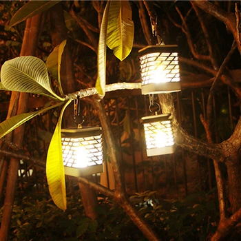 

IP55 Solar Outdoor Night Light Waterproof Candle Lamp European Hanging Umbrella Lamp Garden Courtyard Lamp