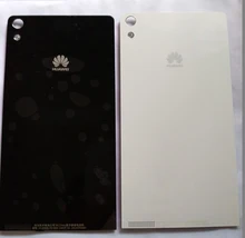 Original Battery Back Cover For Huawei Ascend P6 Housing Door Case With 3M Adhesive + Camera Flash Lens Free Shipping