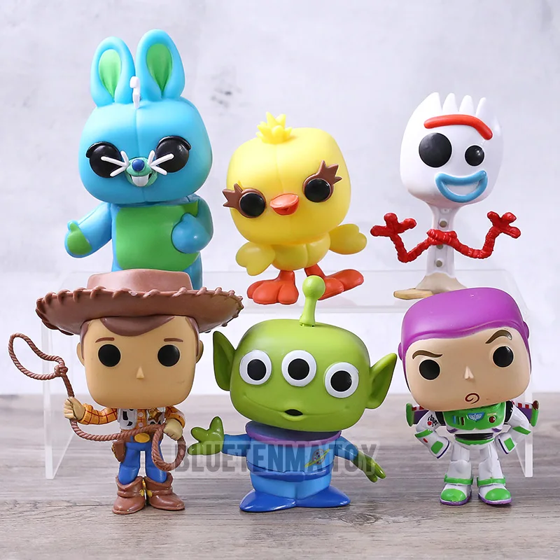 

Toy Story 4 pop Woody Forky Ducky & Bunny toy figure for kids 6pcs/set