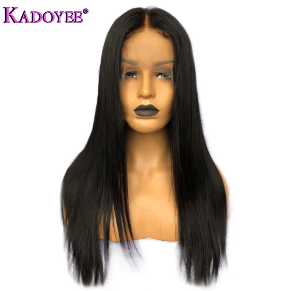 straight human hair lace front wigs for black women  (5)