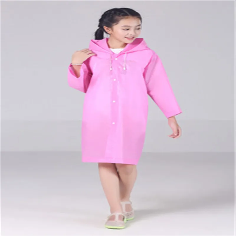 Solid Waterproof Kids Raincoat For Children Rain Coat Rainwear Rainsuit ...