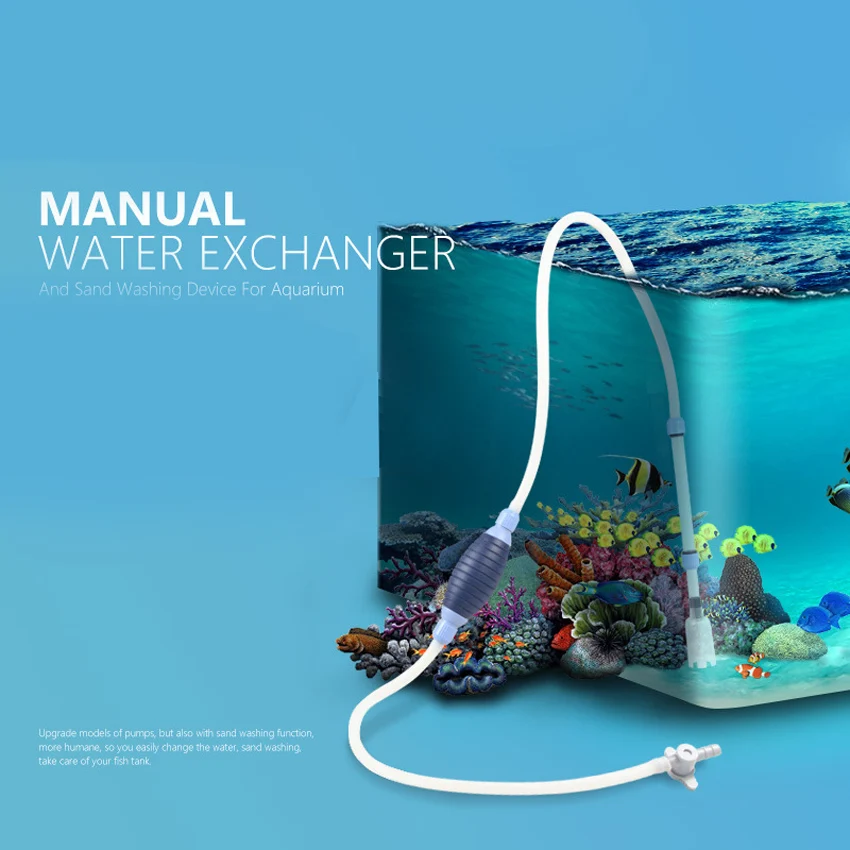 Fish tank manual water changer, aquarium filter, suction pump, suction