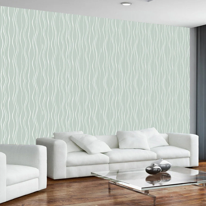 

JiaSheMeiJu 3D Wallpaper Modern Wave Stripes Non-woven Wallpaper Living Room Bedroom Home Decoration Wall Art Wall Papers 3D