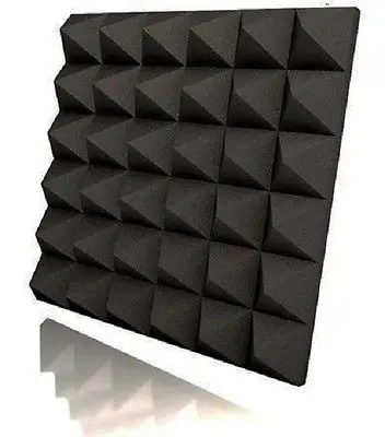 

[ Fly Eagle ] Epacket Studio Acoustic Sound Absorption Pyramid Sound Proof Foam in Black