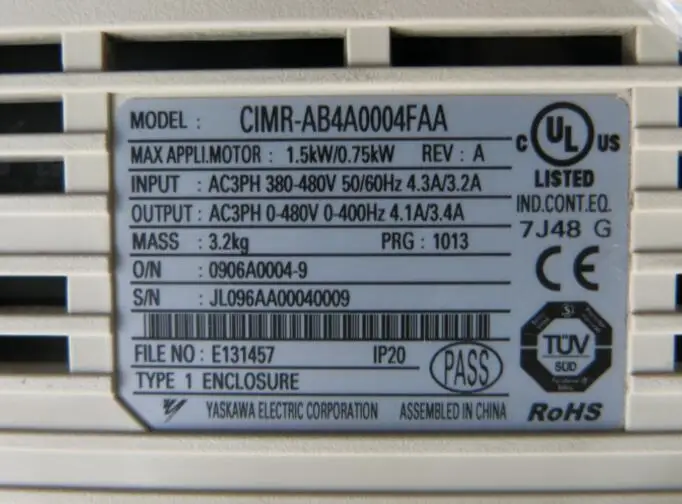 A1000 1. 5 кВт/0 75 кВт CIMR-AB4A0004FAA | Электроника