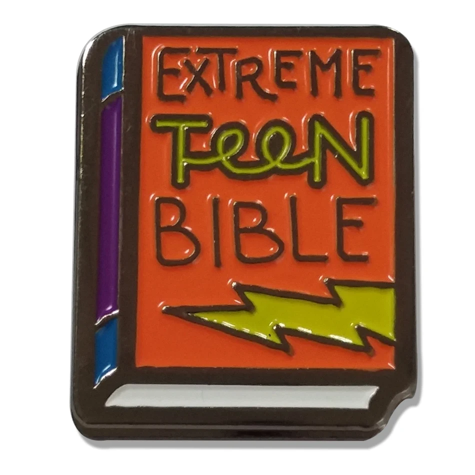 

Custom Metal Extreme Teen Bible Book Lapel Pin for Gift