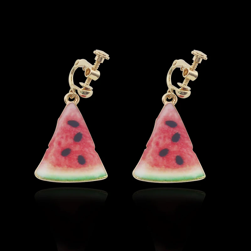 Trendy-Watermelon-Clip-Earrings-For-Women-Sweet-Lovely-Summer-Fruit-Tassel-Long-Drop-Earrings-Ear-Cuff (3)