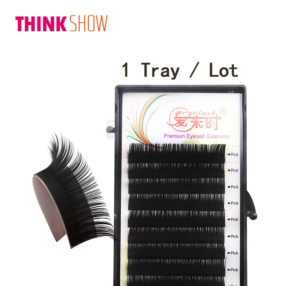 

All Size Handmade Eyelashes Extensuion,B/C/D Curl Individual Eye Lashes Extension,Silk Volume 3D False Eyelash For Building