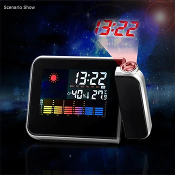 

Digital Weather Station LED Wireless RCC Electric Controlled Time Alarm with Outdoor DIY Temperature Monitor Electronic for Home