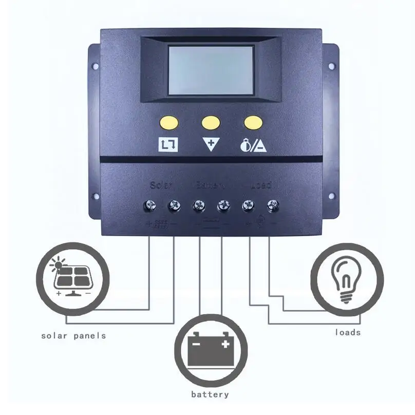 

PWM LCD Solar Charge Controller 80A 12V/24V Auto Switch Battery Regulator