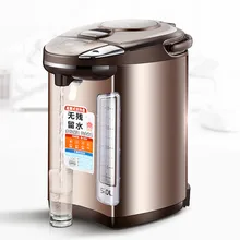 Электрический термос, бутылка для воды, домашняя изоляция, 304 нержавеющая сталь, 5л, чайник, пена, молоко, чай, безопасная функция автоматического отключения