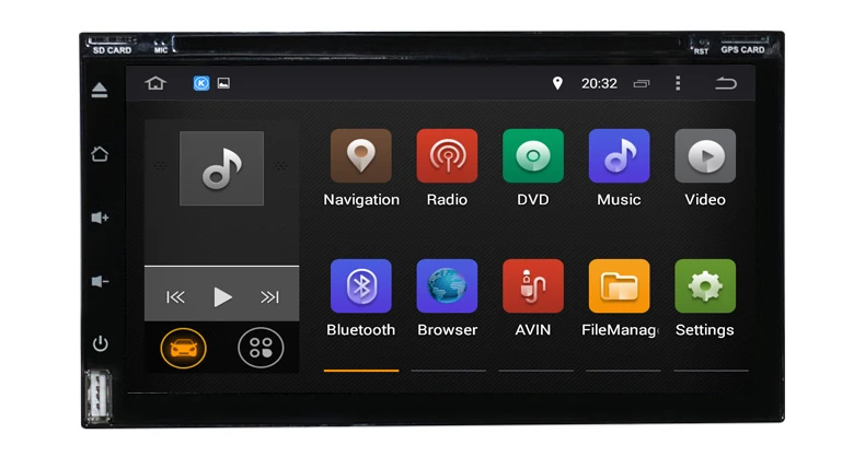 Двойной din android 10 0 Универсальный Автомобильный dvd аудио плеер с восьмиядерным 4G RAM