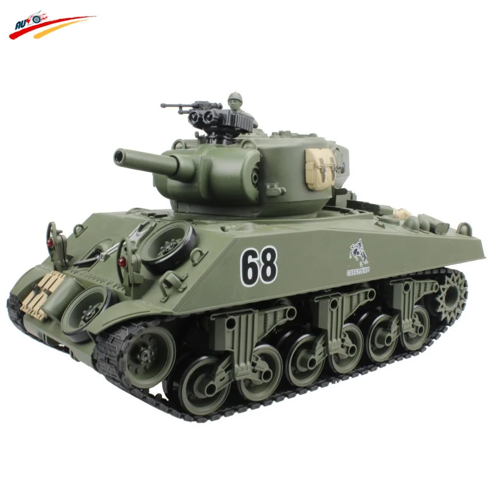 RC Tank USA Sherman M4A3 Chariot 15 Channel 1 20 Tactical Vehicle Main Battle Military Tank
