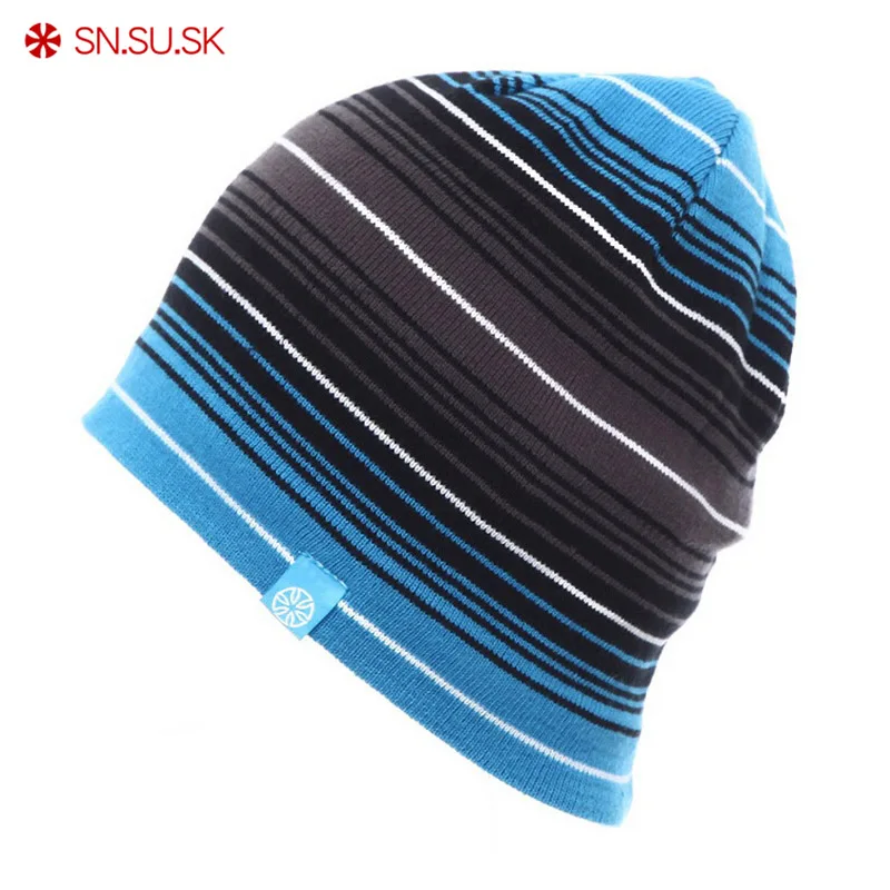 SN.SU.SK Reversible hat snowboard Winter SKULL CAP Beanie Ski hats