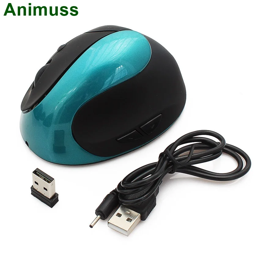

Wireless Mouse 2.4G Ergonomics Vertical Optical Mouse with Nano Receiver,4 Adjustable DPI 800/ 1200/ 1600/2400,Rechargeable