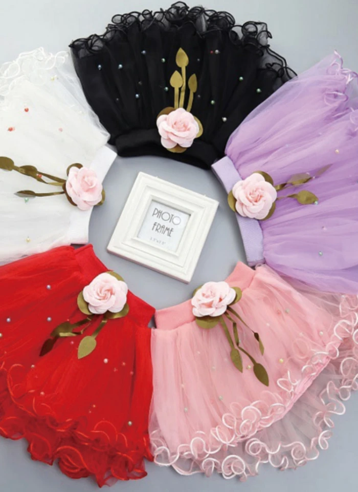 Children Girl's Fashion Cute Casual Solid Color Pearl Decorated Half-length Waist Princess Skirt 0-4Y Baby Girl Summer Clothes Children Girl's Fashion Cute Casual Solid Color Pearl Decorated Half-length Waist Princess Skirt 0-4Y Baby Girl Summer Clothes