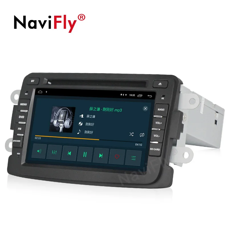 Excellent NaviFly 2G+32G Android 9.1 GPS DVD Radio player for Dacia/Sandero/Duster/Renault/Captur/Lada/Xray 2/Logan 2 1 Din WIFI BT CANBUS 2
