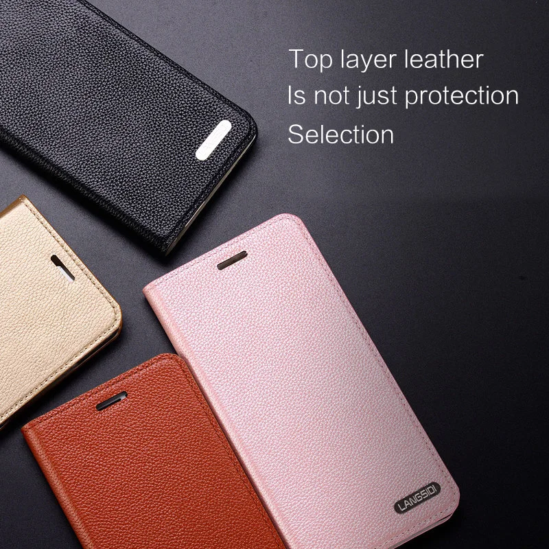 

Fashion New flip phone case for Sony Xperia a1 Genuine leather plain weave phone shell handmade custom protective cover