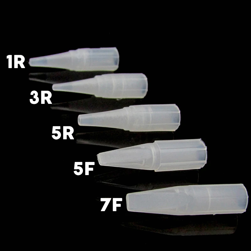 100 шт большие Одноразовые Иглы для татуировки 1RL 3R 5R 5F 7F стерильные для перманентного макияжа наконечники Иглы для татуировки