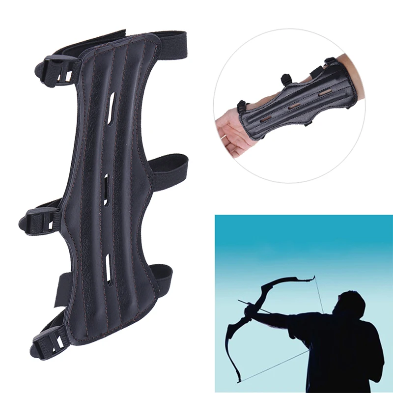 New 1pcs Archery Arm Guard Cow Leather Shooting Archery Arm Guard Bow