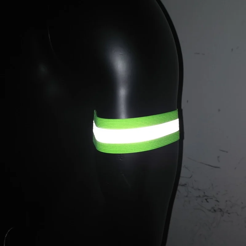

1 Pair Wrist Band High Visibility Band Reflective Wristbands Elastic Ankle For Waling Cycling Running Outdoor Sports bthi