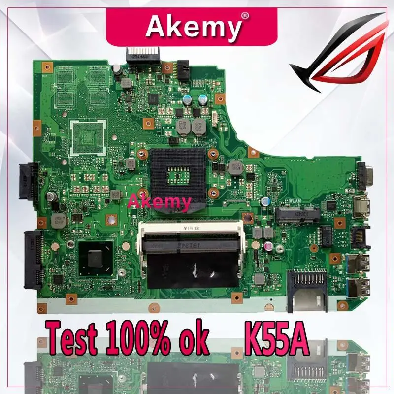 Akemy K55A Laptop Moederbord Voor Asus K55A A55V K55VD K55V K55 Test Originele Moederbord Gm Akemy K55A Laptop Moederbord Voor Asus K55A A55V K55VD K55V K55 Test Originele Moederbord Gm