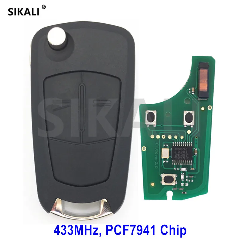 SIKALI дистанционный ключ 433 МГц для Opel/Vauxhall Corsa D 2007 2012 Meriva B 2010 2013|Ключ от авто| |
