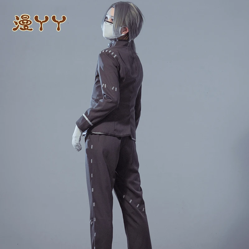 Fame Identity V Cosplay Costume Okuribito Uniform Suit Unisex Man Female 4in1 Top+Pants+Gloves+Mask