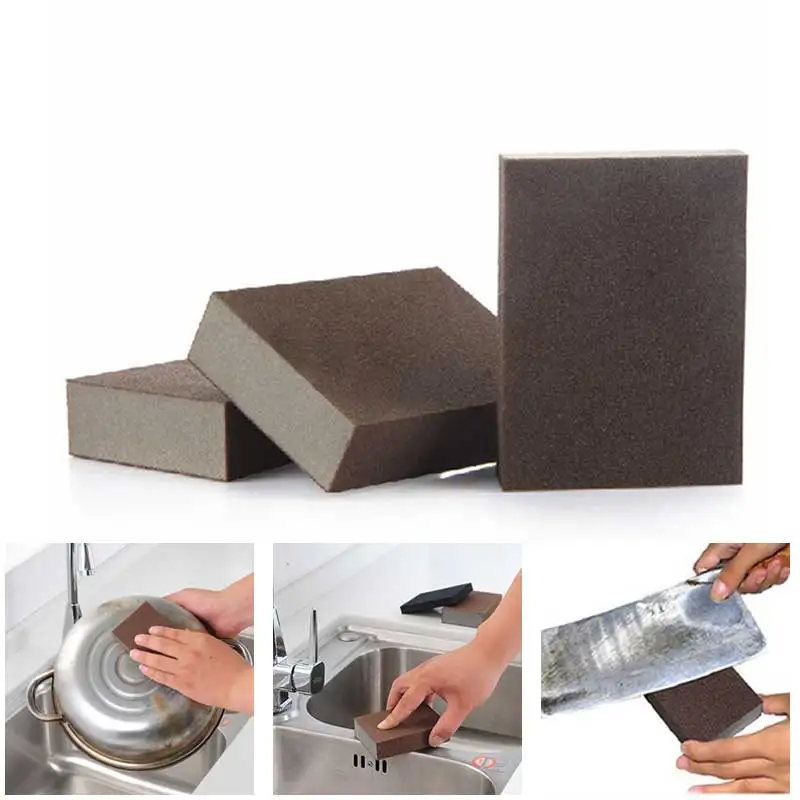 

Sponges Nano Emery Sponge Brush Kitchen Descaling Clean Remove Rust Descaling Decontamination Cleaning Pot Wash Dish Bowl Tools