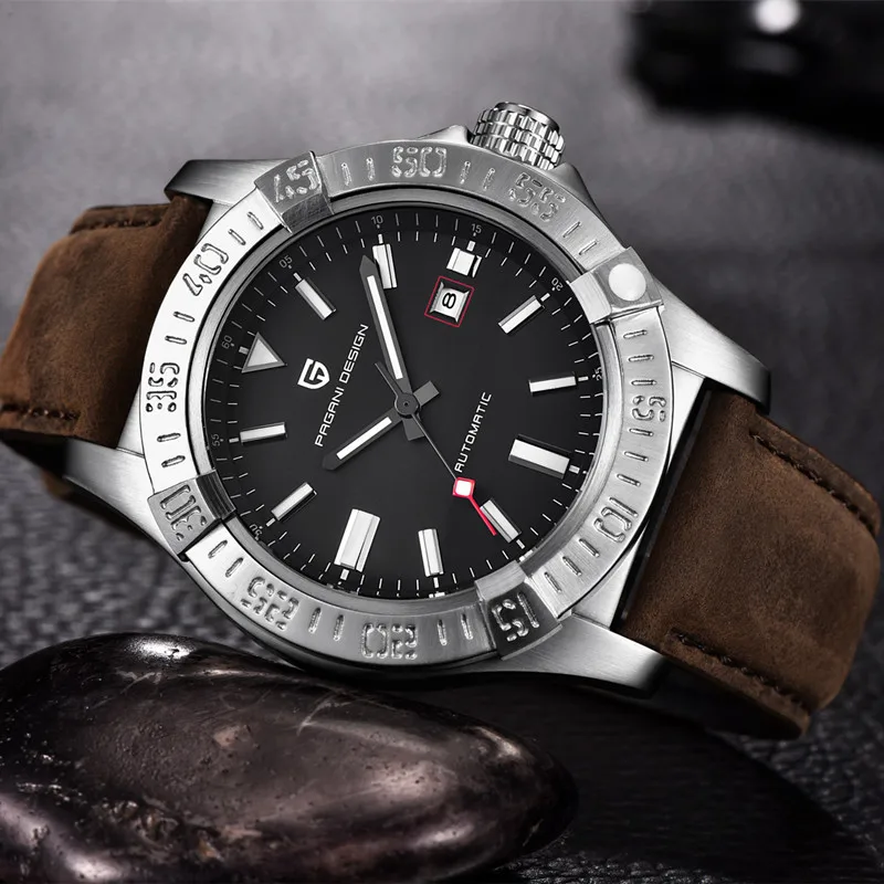 Мужские часы PAGANI Дизайн Топ люксовые брендовые военные часы для мужчин большой циферблат турбийон Автоматическая техника часы reloj hombre+ коробка