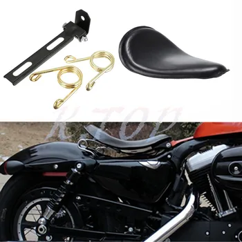 

Motorcycle Leather Seat Solo Gold Spring Bracket Fits For Harley Sportster Chopper Custom