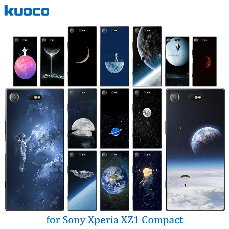 Для Sony Xperia XZ1 Compact чехол для телефона силиконовый космический мир шаблон задняя