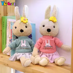 Yb подарок мягкий милый высококачественный плюшевый Игрушечный Кролик спокойные Детские куклы для малышей мягкий плюшевый кролик Куклы