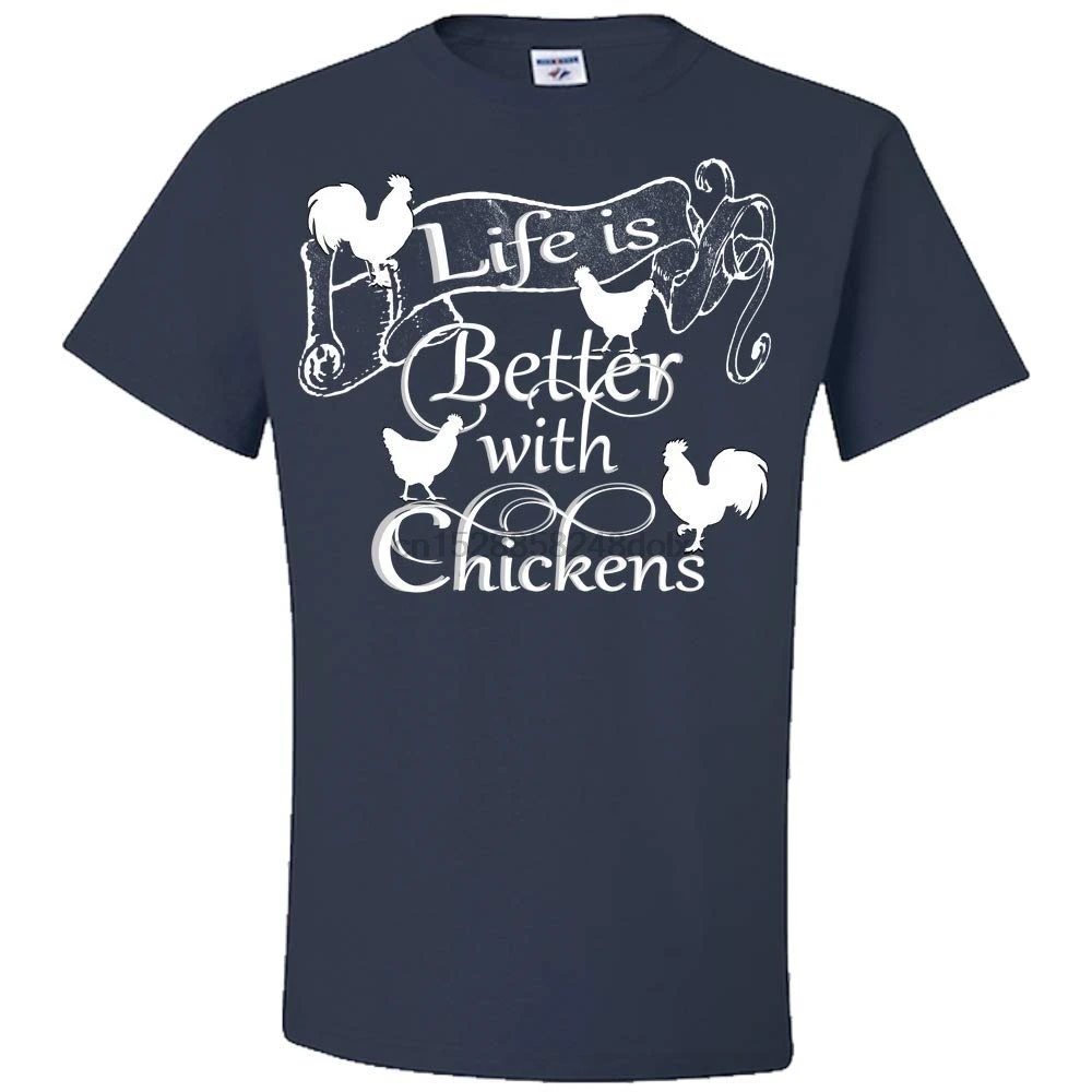 

Life is Better with Chickens Vintage Tshirt Gift for Men & Women