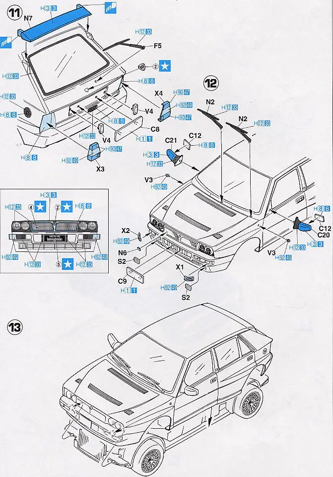 1/24 Lancia Delta Evoluzione Сборная модель автомобиля 24009