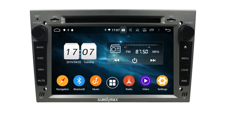 Perfect Android 9.0 Car DVD Multimedia Player For Opel MERIVA ZAFIRA Vectra Corsa D Astra H ANTARA with gps navigation built in wifi 5