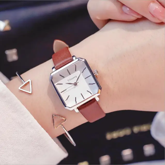 2018 new Classic Watches Women Vintage square Scale Casual Quartz Watch Ladies F 2018 new Classic Watches Women Vintage square Scale Casual Quartz Watch Ladies F