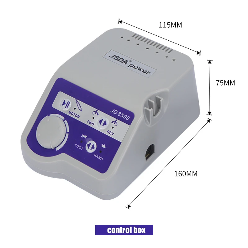 Оригинальные JSDA JD8500 65 Вт 35000 об/мин, электрические сверла для ногтей, профессиональные пилочки для маникюра, инструменты для педикюра, оборудование для дизайна ногтей