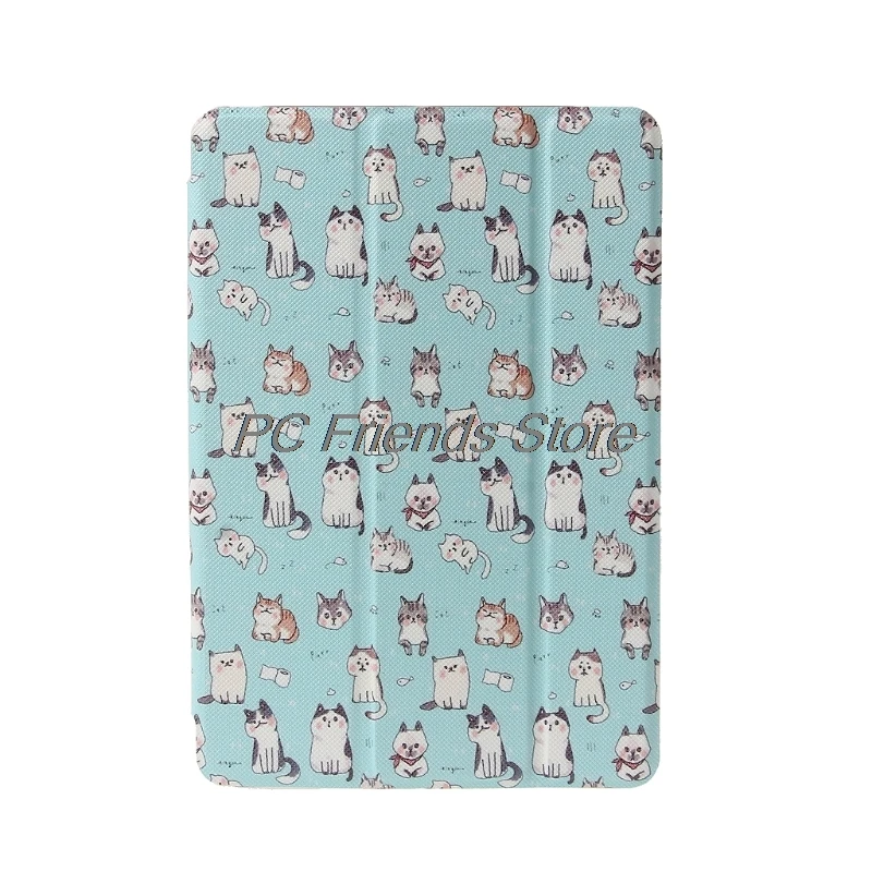 

Lovely Cat Painted Flip Folio Stand Case Shockproof Cover For iPad Mini 1 2 3-PC Friend